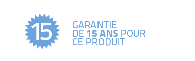 Garantie de 15 ans pour ce produit